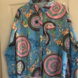 Printed shirt. Brand new I have never worn this. This shirt is very bright.